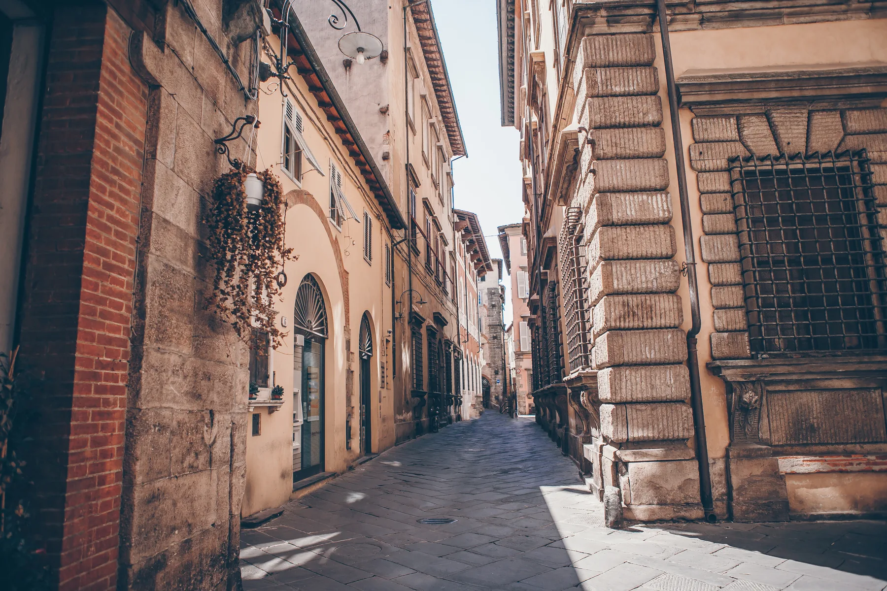 The quiet streets of a Calabrian town, Southern Italy